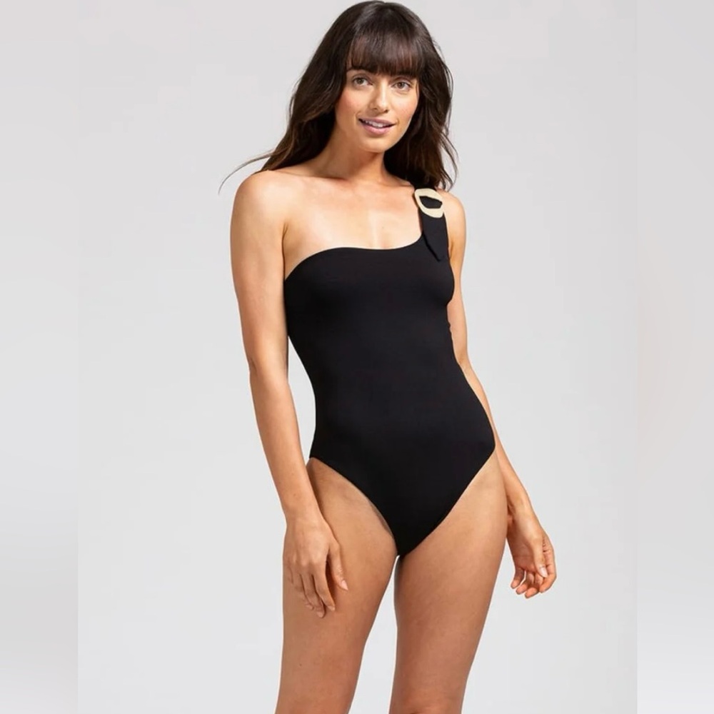 Eberjey Marion One Shoulder Swimsuit. Like new